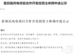 安徽580MW風電項目投資主體公示！